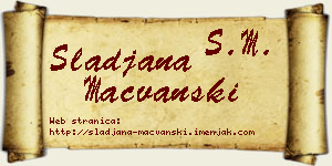 Slađana Mačvanski vizit kartica